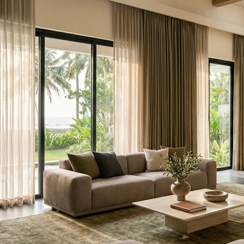 Bluestar Curtains bespoke craftsmanship and textile detail in Chennai living space